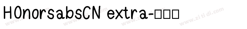 HOnorsabsCN extra字体转换